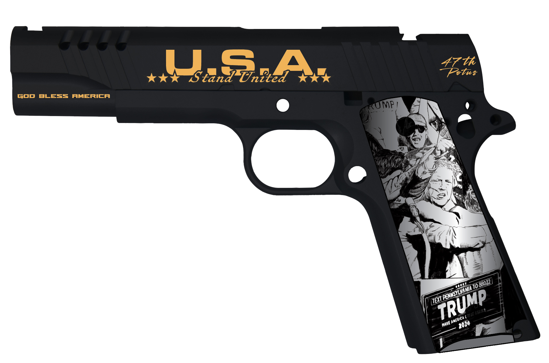 AO 1911 45ACP 5 TRUMP FIGHT 7RD
