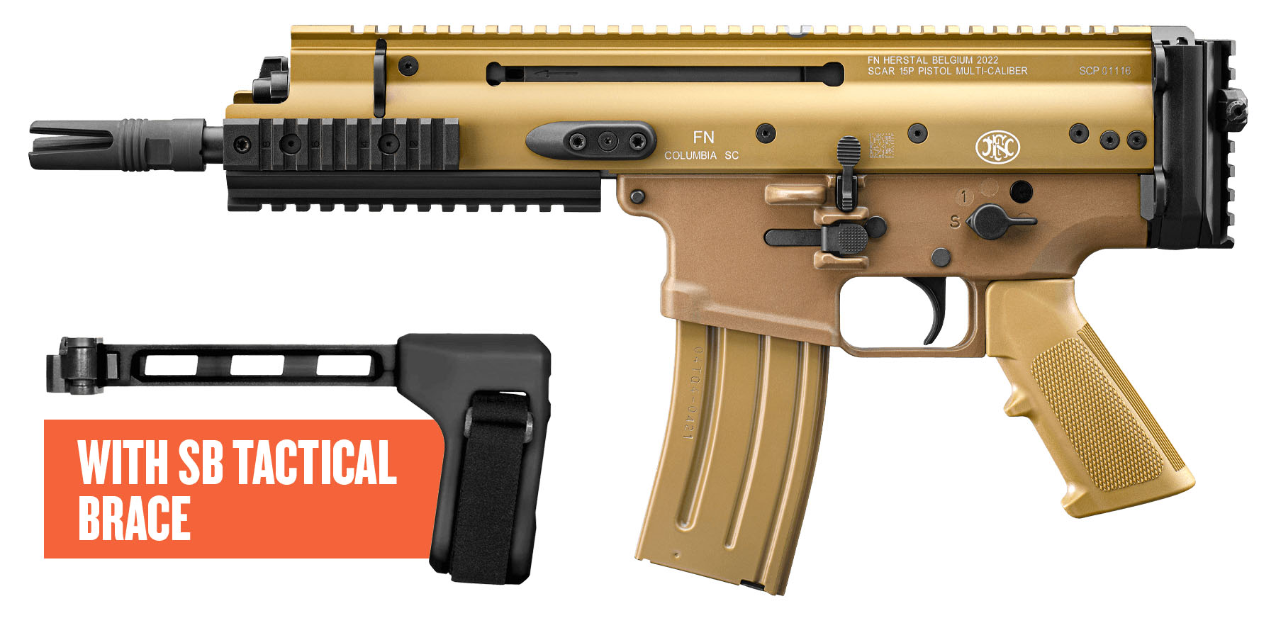 FN SCAR 15P SBT 5.56 FDE 7.5 30RD