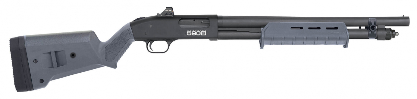 MOSS 590S MAGPUL 12GA 18.5 9RD GRY OPTICS RDY