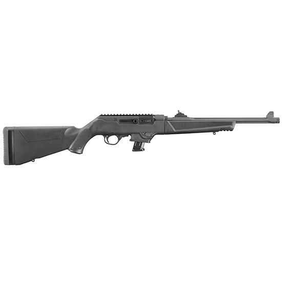 RUG PC CARBINE 9MM 16 FLTD TB BLK SYN 10RD