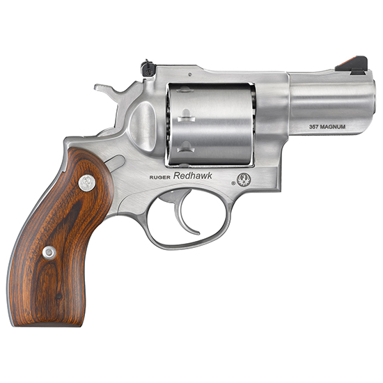 RUG REDHAWK 357MAG 2.75 SS WOOD GRIPS 8RD