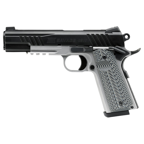 SAV 1911 GOV'T BLK/SS 45ACP 5 8RD