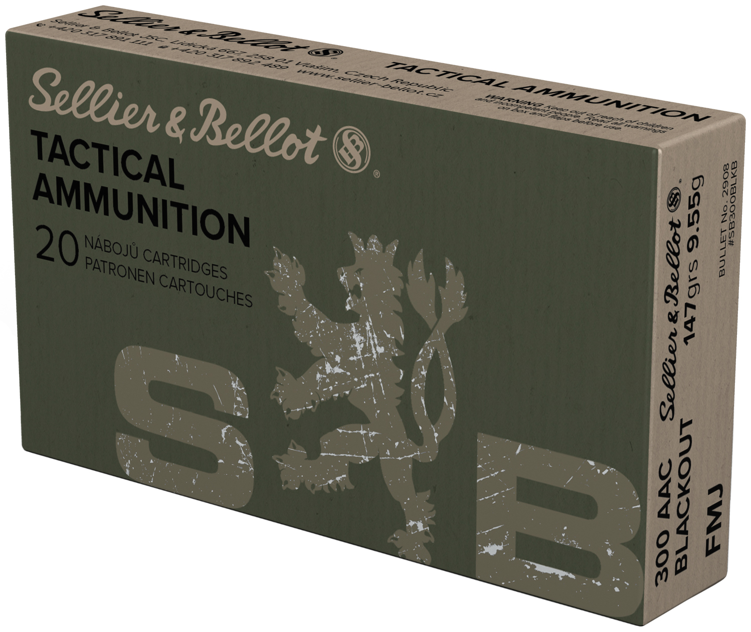 SB 300BLK 147GR FMJ 20/50