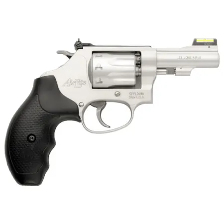 SW 317 KIT GUN 22LR 3 SS HI VIZ ROUND BUTT 8RD