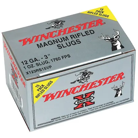 WIN SUPER-X RIFLED SLUG 12GA 3 1OZ RSHP 15/10