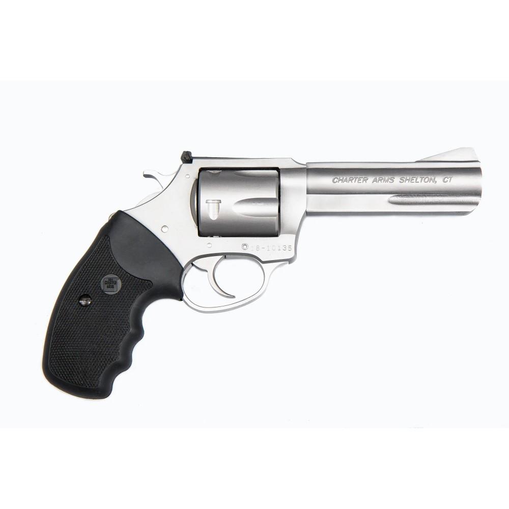Charter Arms Carter Pit Bull Handgun .40 S&W 5rd Capacity 4.2" Barrel Silver with Black Grip