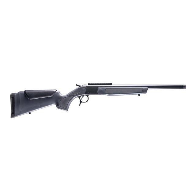 CVA Scout Single Shot Rifle .243 Win 20" Threaded Blued Barrel Grey Stock 0 MOA Pic Rail
