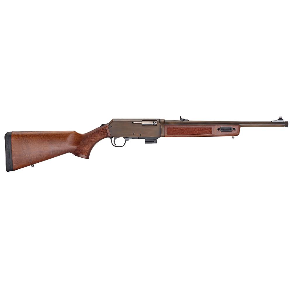 Henry Homesteader M-LOK Brushed Bronze Rifle 9mm Luger 10rd Magazine(1) 16.37" Barrel Walnut Glock Magazine Well