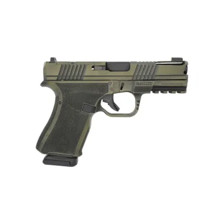Black Rain Ordnance Frontline+ Handgun 9mm Luger 15rd Magazine 3.75" Barrel Bazooka Green Battleworn