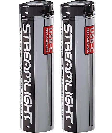 STREAMLIGHT SL-B50 LITHIUM BATTERIES 2PK