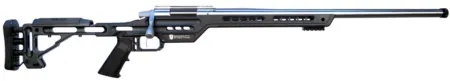 MasterPiece Arms 6CMPMRRHBLKPBA PMR  6mm Creedmoor 10+1 24" Stainless Steel Polished Black Aluminum Black V-Bedded BA Hybrid Chassis Stock Right Hand