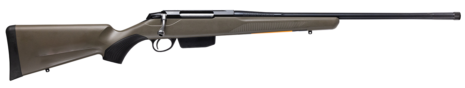 Tikka JRTXGSL31320MT T3x Superlite 350 Legend 20" Blued Fluted Threaded Barrel, Blued Drilled & Tapped Steel Receiver, Fixed Green Synthetic Stock