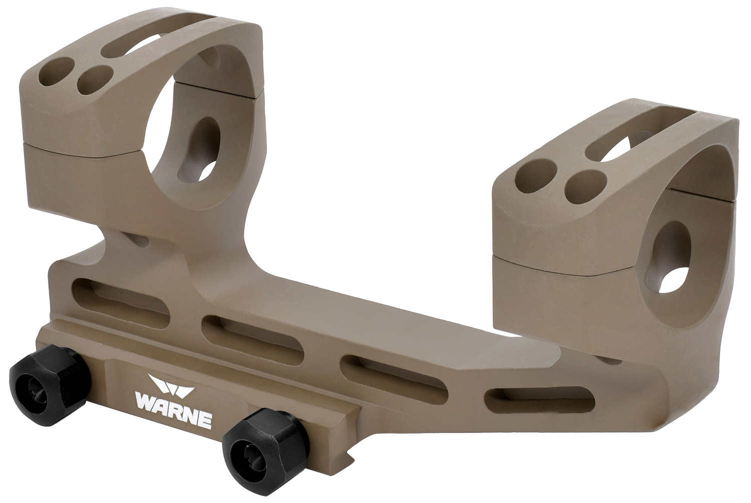 Warne LRSKEL34DE Skeletonized Scope Mount/Ring Combo Dark Earth Aluminum 34mm Tube MSR 20 MOA