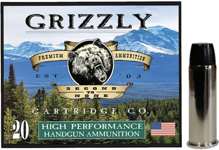 Grizzly Ammo GC44M16   44Mag 300gr Wide Flat Nose Gas Check 20 Per Box/10 Case