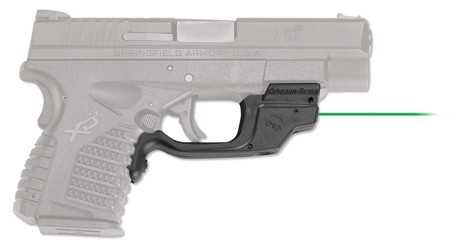 Crimson Trace 0147201 Laserguard  Fits Springfield XD-S, Green Laser Black Polymer