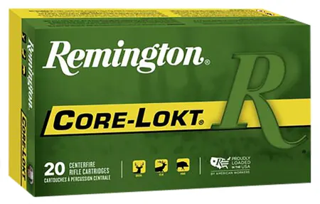 Remington Ammunition 27844 Core-Lokt  308Win 180gr Soft Point Core-Lokt 20 Per Box/10 Case