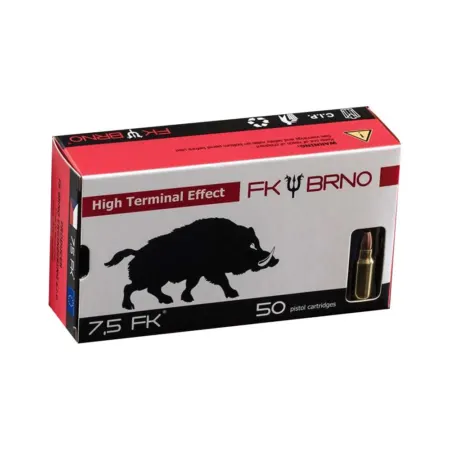 F9 Ammunition 7.5 FK (50/BOX) 101 Grain Solid Copper Monolithic W Flat Nose