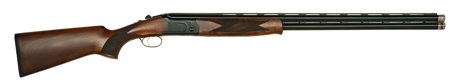 Mossberg 75473 Gold Reserve  Full Size 12 Gauge Break Open 3" 2rd 30" Blue Polished Over/Under Vent Rib Barrel, Black Polished Engraved Stainless Steel Receiver, Fixed Black Walnut Stock, Right Hand