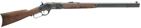 Winchester Guns 534217137 Model 1873 Sporter 38 Special, 357 Mag 14+1 Cap 24" Octagon Barrel Color Case Hardened Rec Satin Oiled Walnut Fixed Straight Grip Stock Right Hand (Full Size)