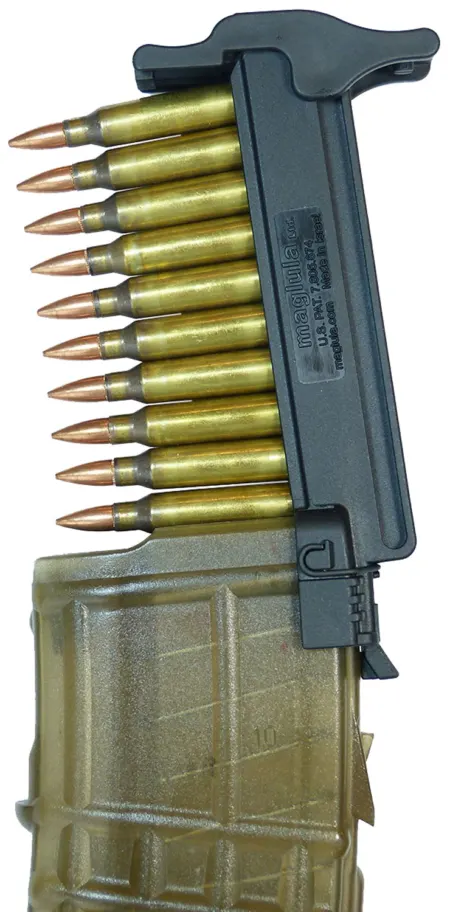 Maglula LU54B StripLULA Loader Black Polymer 10rd 223 Rem/ 5.56x45mm NATO Compatible w/ Steyr Arms AUG