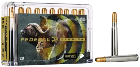 Federal P375T2 Premium Safari Cape-Shok 375H&HMag 300gr Trophy Bonded Sledgehammer Solid 20 Per Box/10 Case