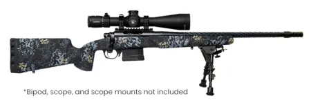 Horizon Firearms RF017S392214T19 Vandal Prime 7MM PRC 22" Black Spiral Fluted Threaded Barrel, Drilled & Tapped Receiver, Textured Iota EKO Carbon Fiber Stock