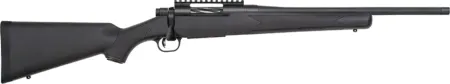 Mossberg 28231 Patriot Carbine 450 Bushmaster 5+1 18" Matte Blued Threaded Bull Barrel, Matte Blued Picatinny Rail Receiver, Black Fixed Synthetic Stock
