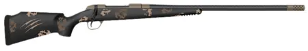 Fierce Firearms FCTRG7MMBC20BS CT Rage  Full Size 7mm BC 3+1 20" Black Carbon Fiber Match Grade Threaded Barrel, Black Cerakote Drilled & Tapped Titanium Receiver, Monte Carlo Carbon Fiber Stock