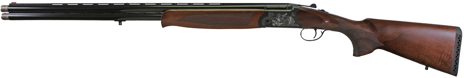 Iver Johnson Arms IJ600410LW28B IJ600 Lightweight 410 Gauge Break Open 3" 2rd 28" Black Over/Under Vent Rib Barrel, Engraved Aluminum Receiver, Fixed Walnut Wood Stock, Includes 5 Chokes