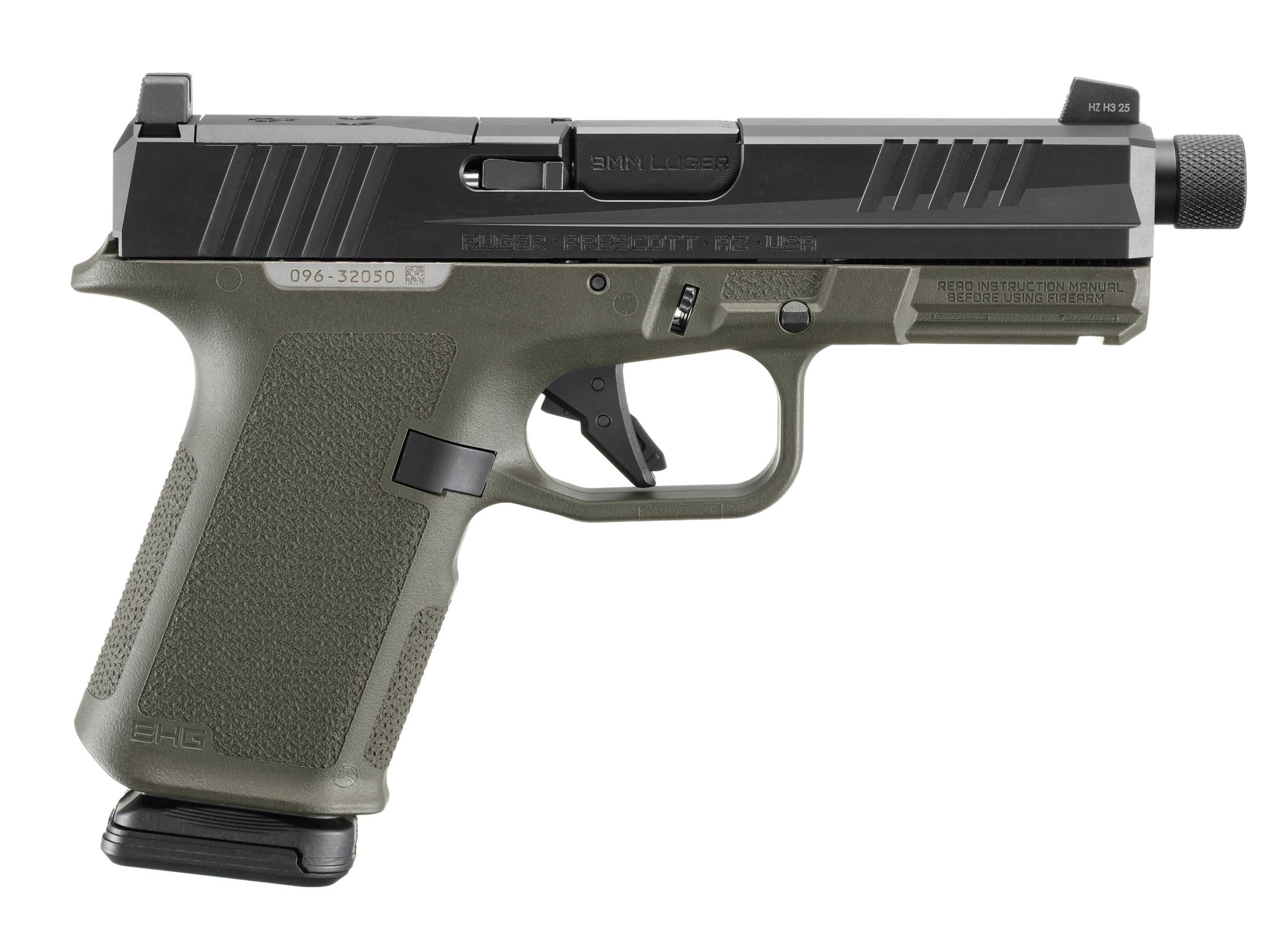 RUGER RXM 9MM BLK/ODG 15+1 4.5" TB