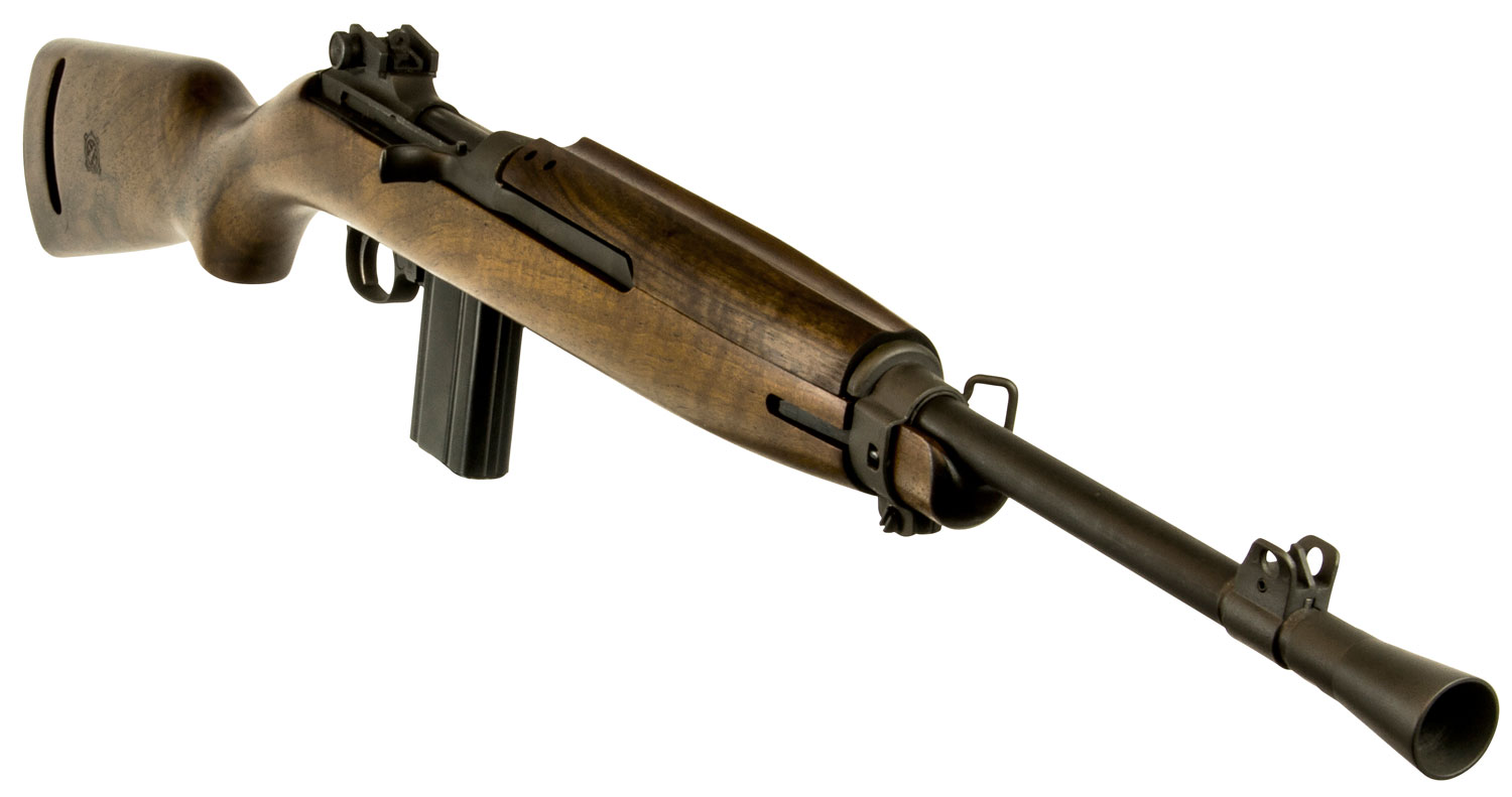 Inland MFG ILM170 M1 Jungle Carbine 30 Carbine 15+1 16.25" Threaded Barrel w/Conical Flash Hider, Black Metal Finish, Round Bolt, Walnut Stock