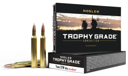 Nosler 60047 Trophy Grade  7mmSTW 160gr Nosler AccuBond 20 Per Box/10 Case