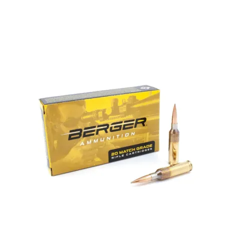 Berger 6mm Creedmoor 105gr Hybrid Target Match Grade Ammunition 20/rd