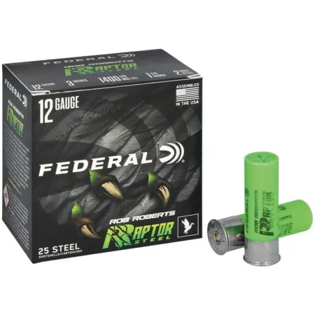 Federal Ron Roberts Raptor Steel Shotshells 12ga 3" 1-3/8oz 1400 fps #2 25/ct