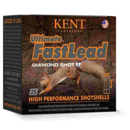 Kent Ultimate FastLead Upland Shotshell 410ga 3" 11/16oz 1150 fps #7.5 25/ct