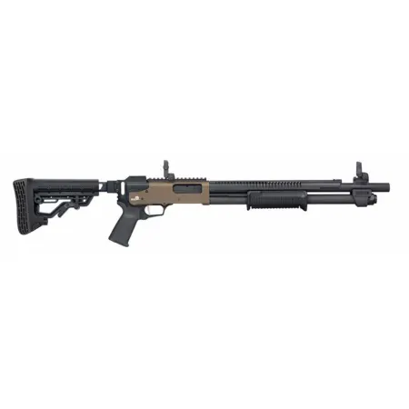 Mossberg 590R Shotgun 12 ga 2.75" Chamber 6rd Magazine 18.5" Barrel FDE