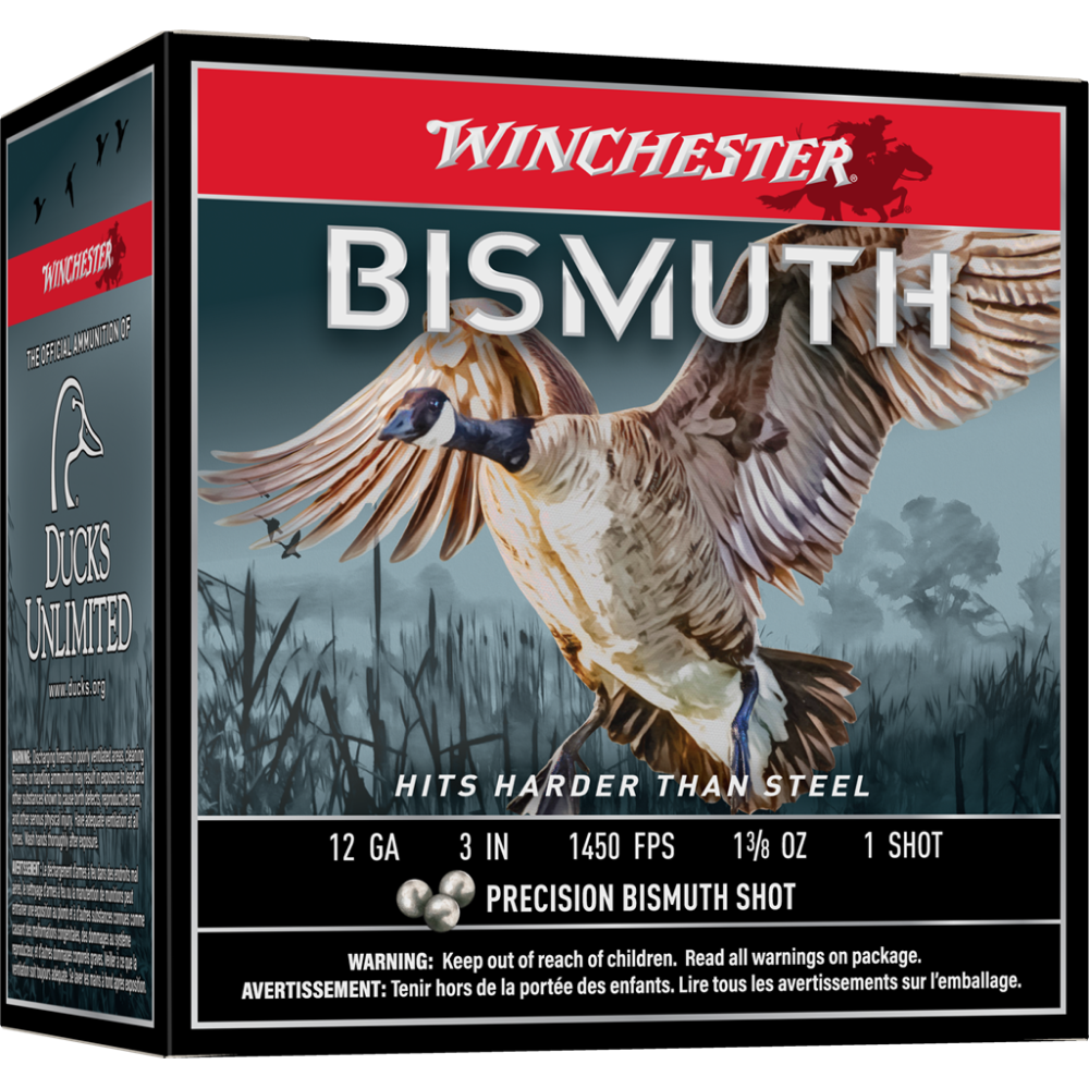Winchester Bismuth Shotgun Ammunition 12ga 3" 1-3/8oz 1450 fps #1 25/ct