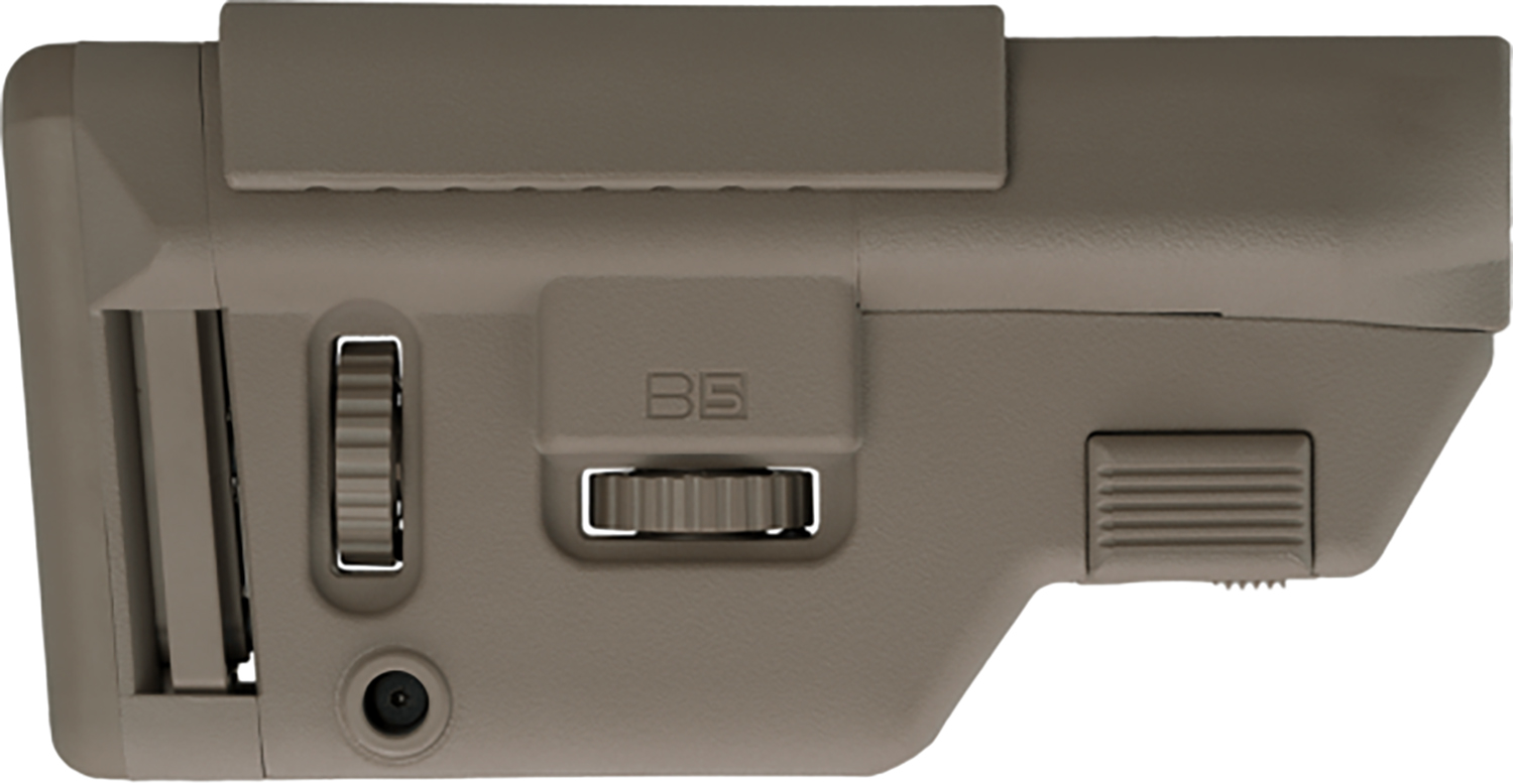 B5 Systems CPS1305 Precision  FDE Synthetic Adjustable with Cheek Riser Fits AR-Platform
