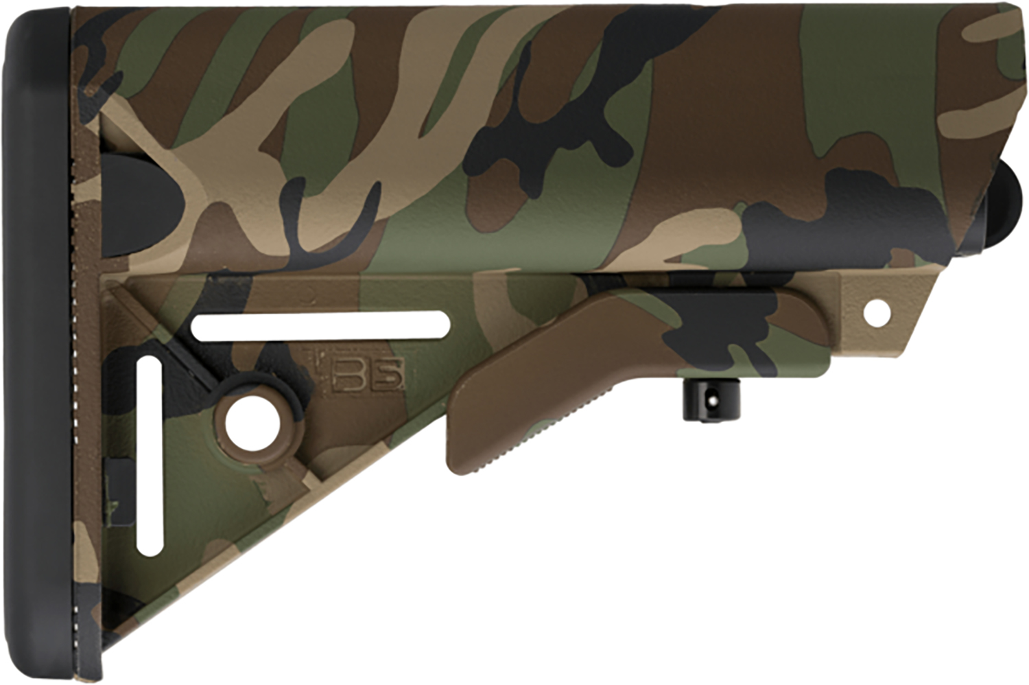 B5 Systems SOP1188 Enhanced SOPMOD Woodland Camo Polymer Fits AR-15