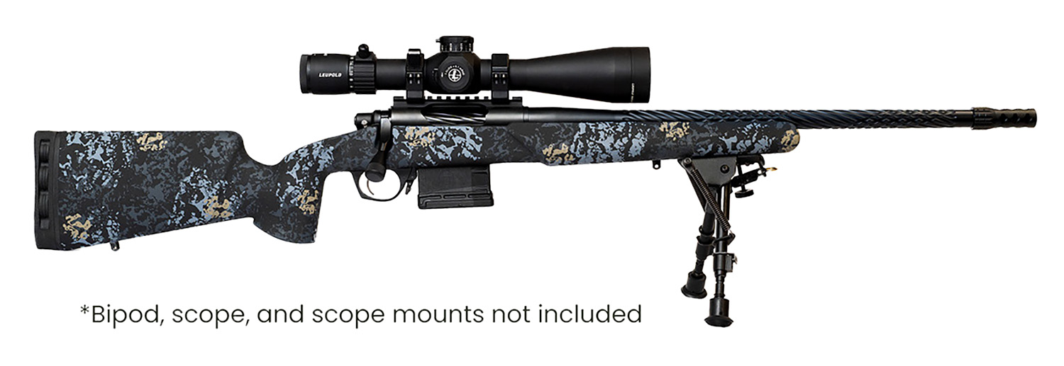 Horizon Firearms RF017S102214T19 Vandal Prime 308 Win 22" Black Spiral Fluted Threaded Barrel, Drilled & Tapped Receiver, Textured Iota EKO Carbon Fiber Stock