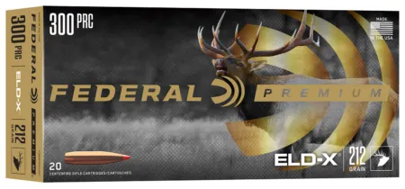 Federal P300PRCELDX1   300PRC 212gr ELD-X 20 Per Box/10 Case