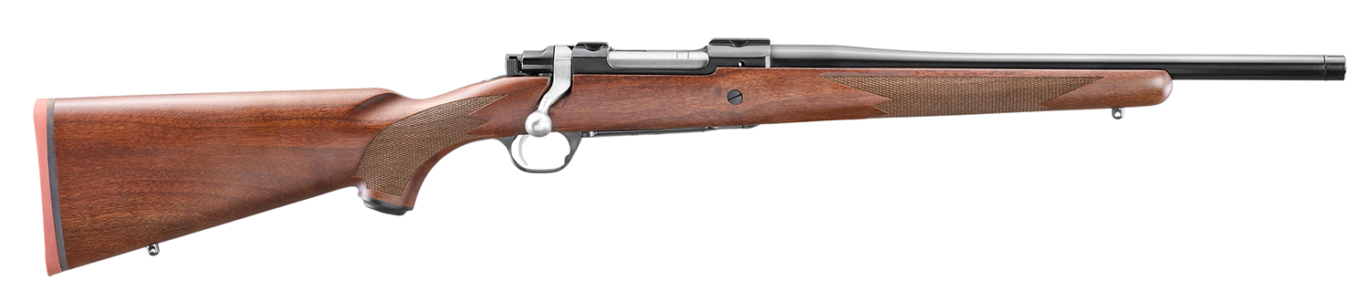Ruger 67103 Hawkeye Hunter 358 Win 4+1 16.60" Satin Blued Threaded Barrel, Satin Blued Steel Receiver w/Integral Scope Mount, American Walnut Fixed Stock, Right Hand