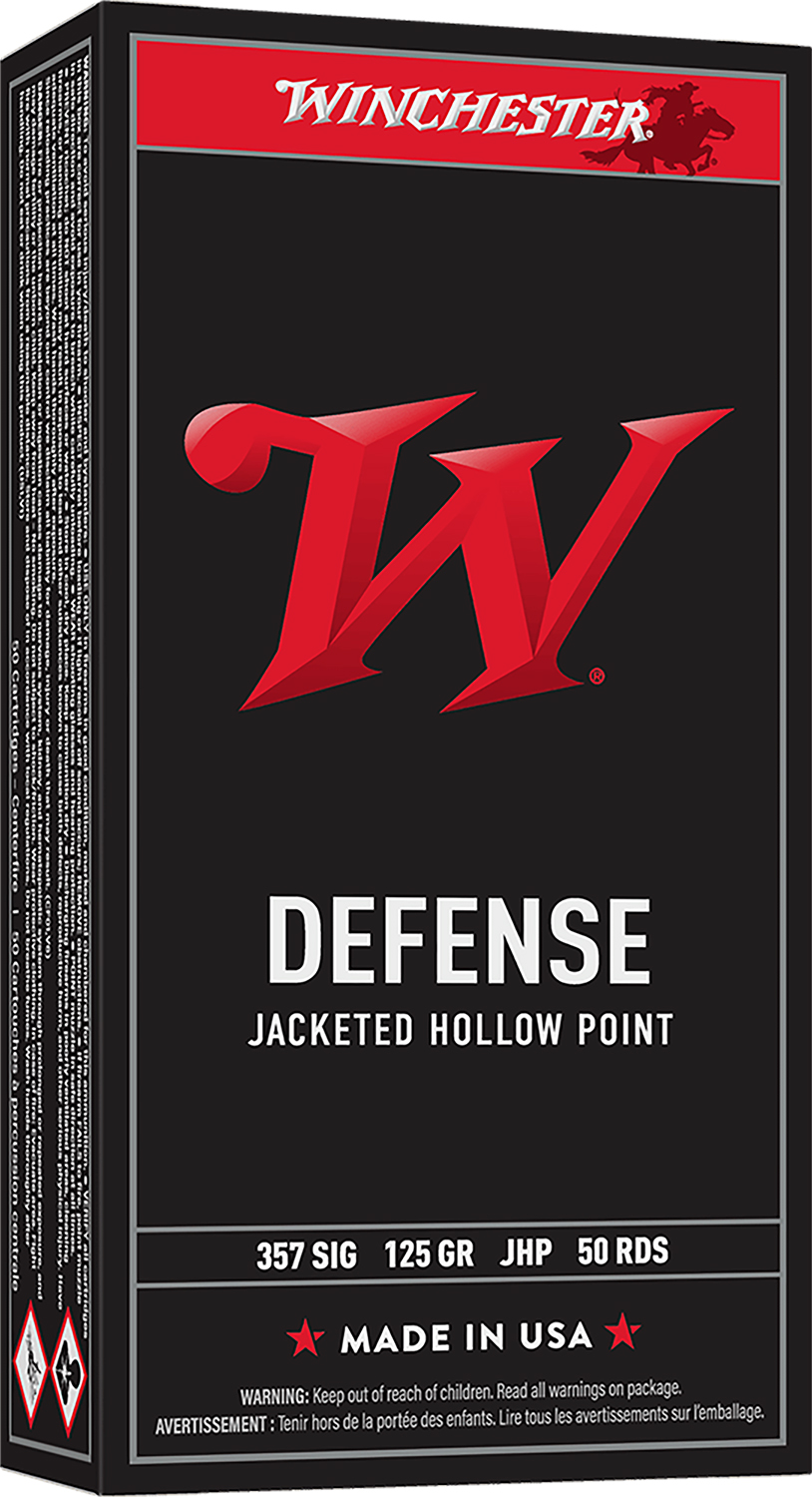 Winchester Ammo USA357SJHP USA  357Sig 125gr Jacketed Hollow Point 50 Per Box/10 Case