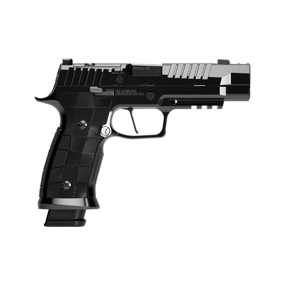 Sig Sauer Reserve Collection P320-SXG Handgun 9mm Luger 21rd Magazines(3) 3.9" Compensated Barrel Hi-Polish DLC