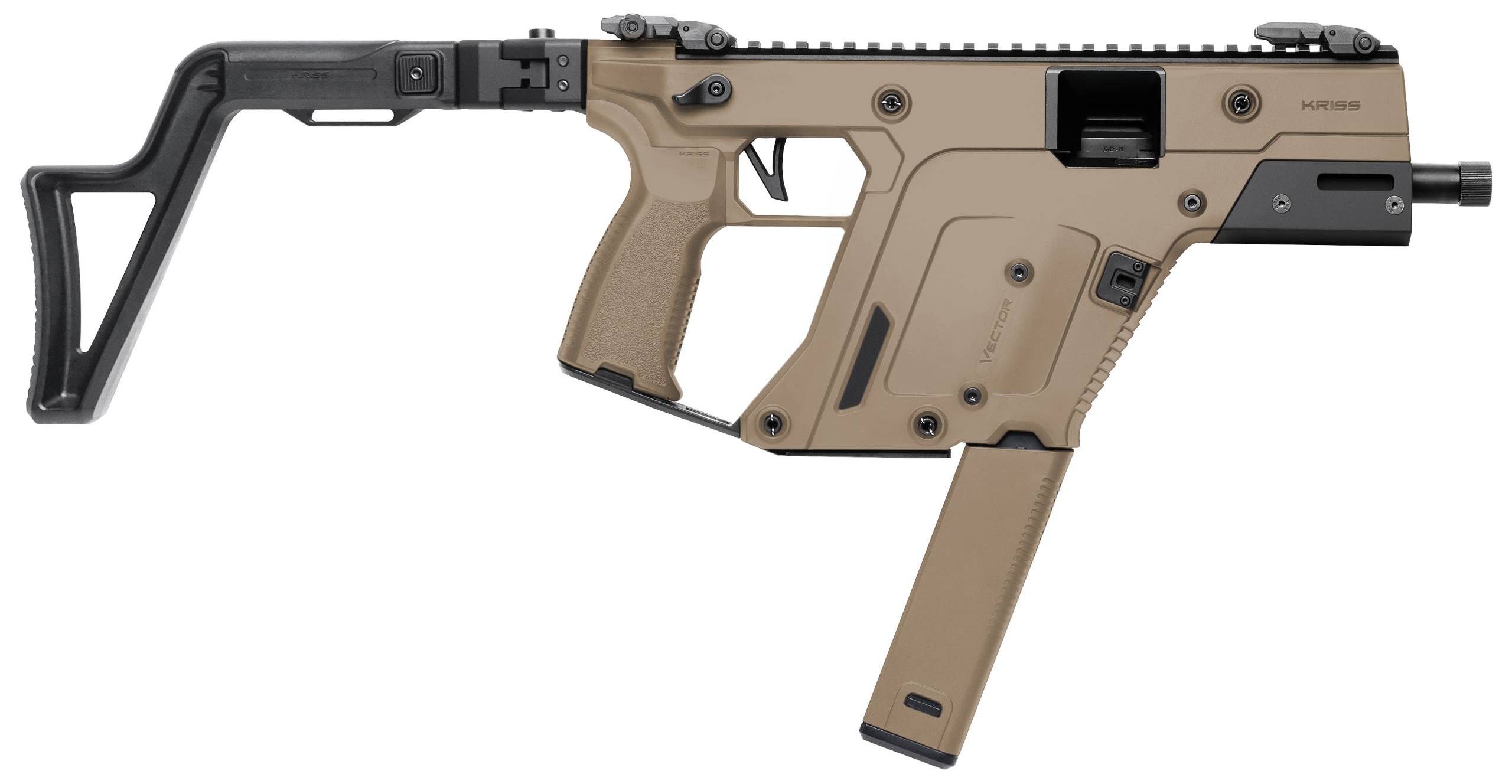 KRISS USA VECTOR SBR 9MM 5.5" FDE 40+1