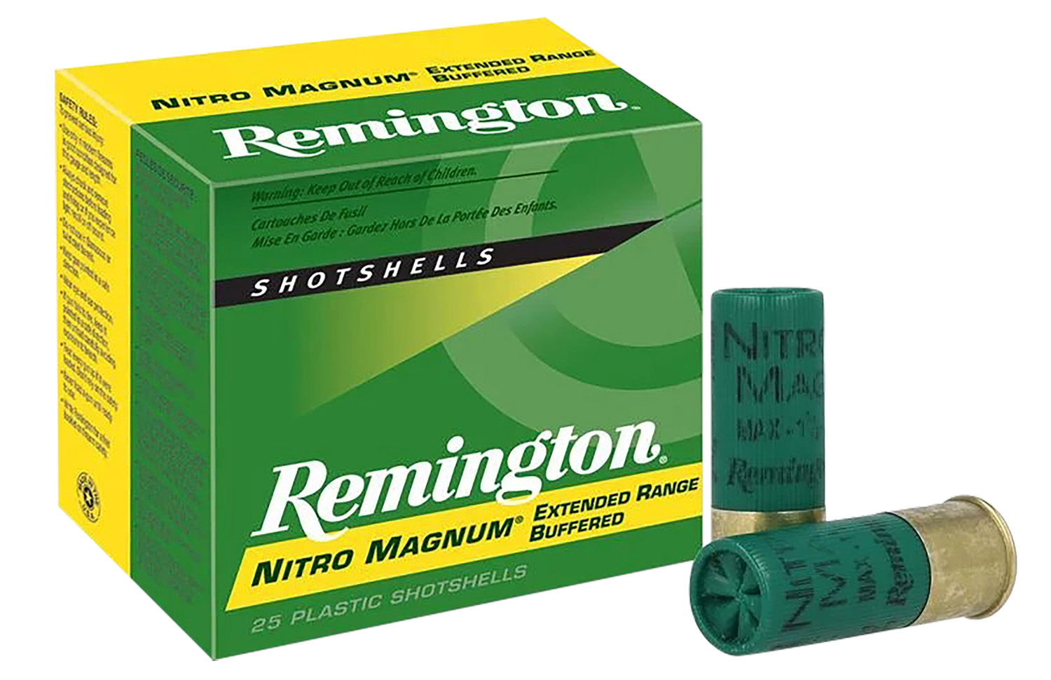 Remington Ammunition 26674 Nitro Magnum  12Gauge 3" 1 5/8oz 4Shot 25 Per Box/10 Case