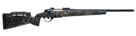 Seekins Precision 0011710213-F Havak PH3 6 Creedmoor 24" Black Fluted Threaded Barrel, Black Picatinny Rail Steel Receiver, Adj Cheek Riser Woodland Shadow Synthetic Stock
