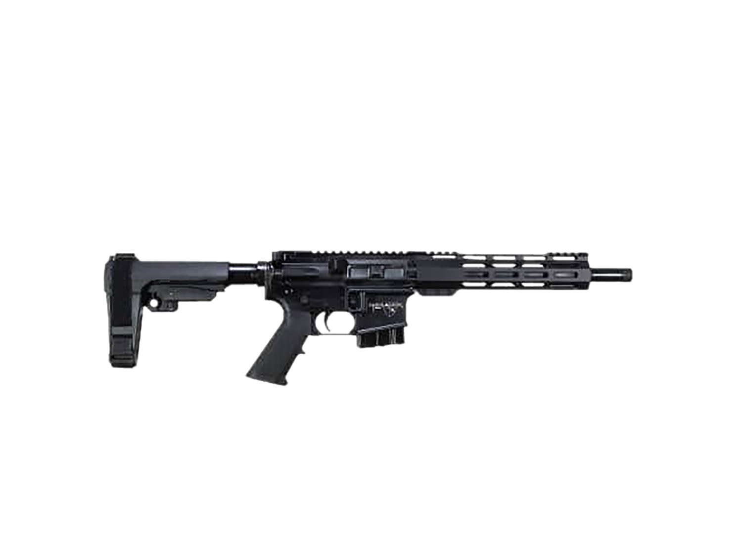 Alexander Arms PHI65ST Highlander  6.5 Grendel 10+1 11" Black Fluted Threaded Barrel, Black Anodized Picatinny Rail Receiver, Polymer SBA Tactical Brace, Black A2 Grip