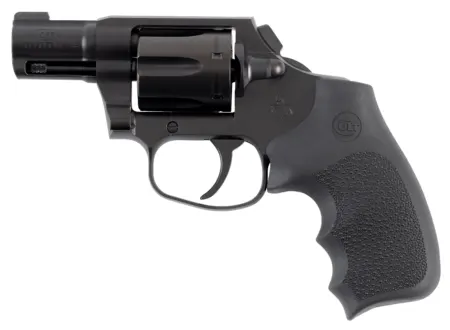 Colt Mfg COBRAMB2RNS Night Cobra  38 Special +P 6rd Shot 2" Black PVD Stainless Steel Barrel, Cylinder & Frame, Black Hogue Overmolded Grip, Exposed Hammer