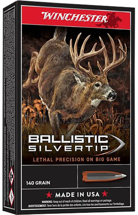 Winchester Ammo SBST65P Ballistic Silvertip  6.5PRC 140gr Bonded Rapid Expansion PHP 20 Per Box/10 Case